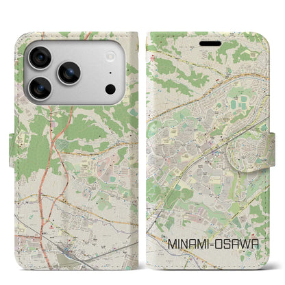 【南大沢（東京都）】地図柄iPhoneケース（手帳タイプ）