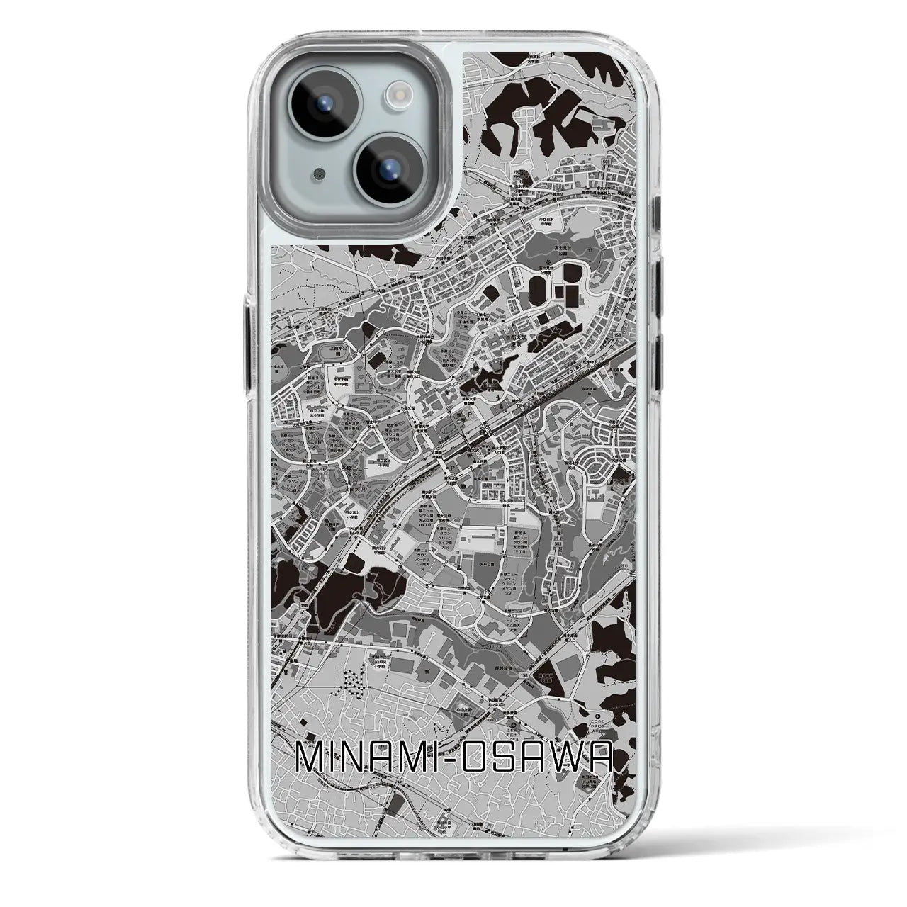 【南大沢（東京都）】地図柄iPhoneケース（MagSafeタイプ）