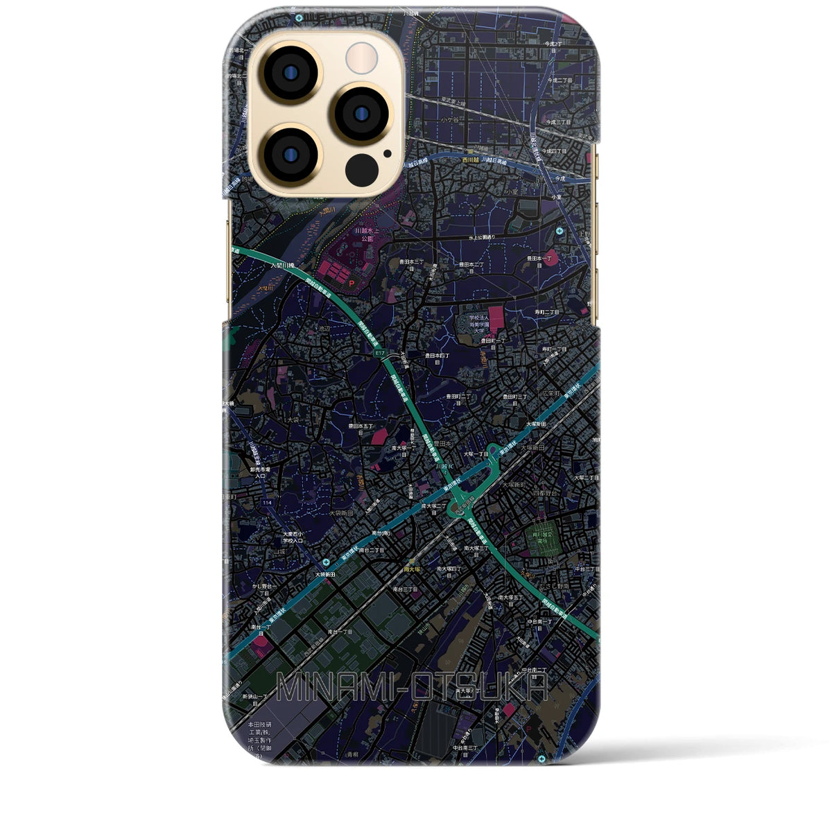 【南大塚（埼玉県）】地図柄iPhoneケース（バックカバータイプ）