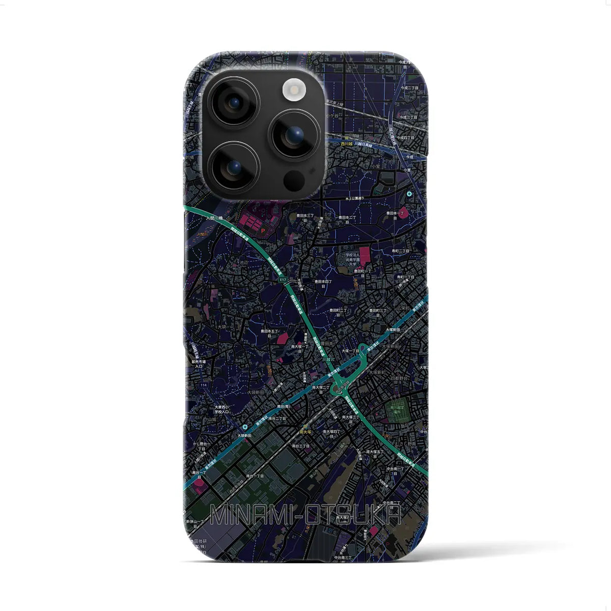 【南大塚（埼玉県）】地図柄iPhoneケース（バックカバータイプ）