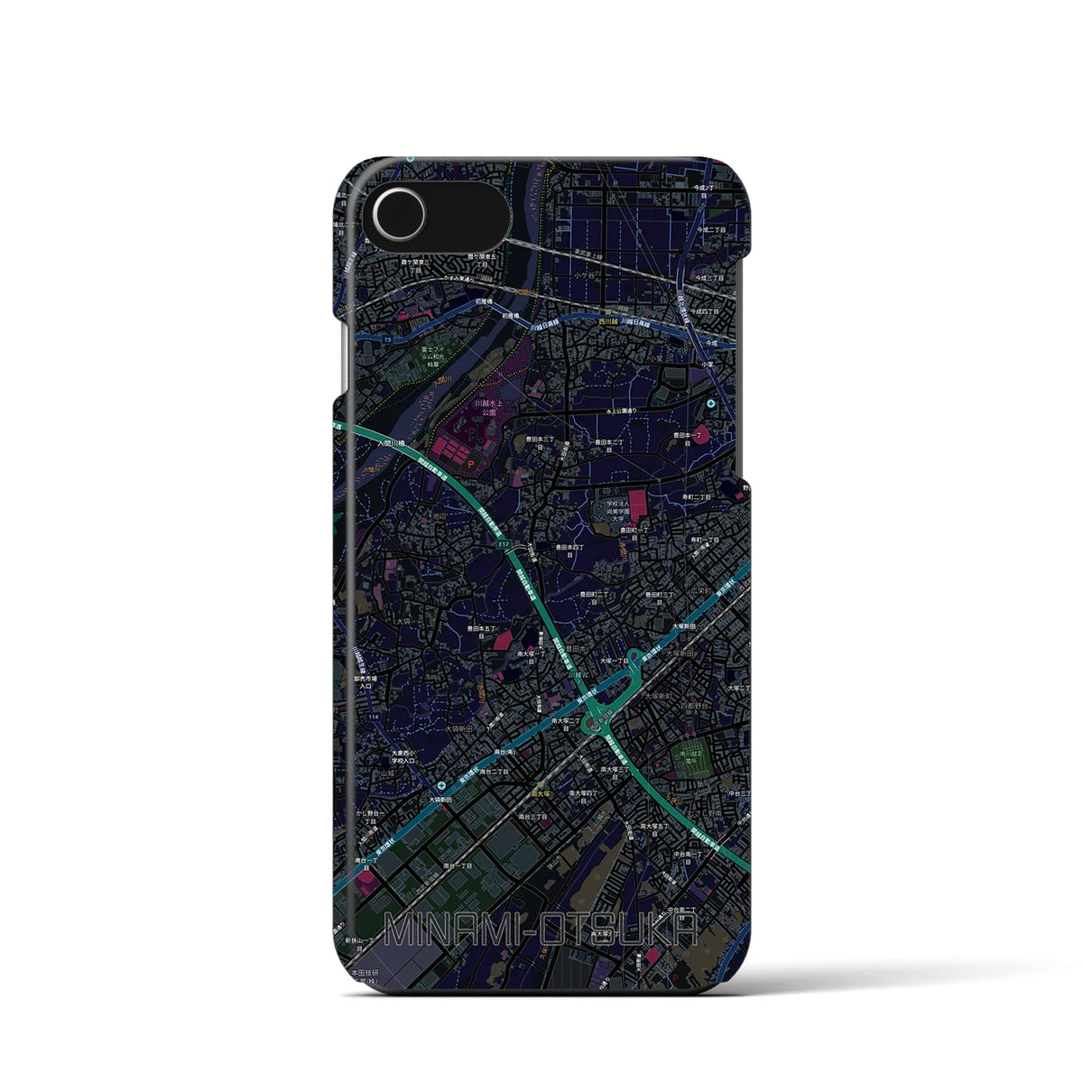 【南大塚（埼玉県）】地図柄iPhoneケース（バックカバータイプ）