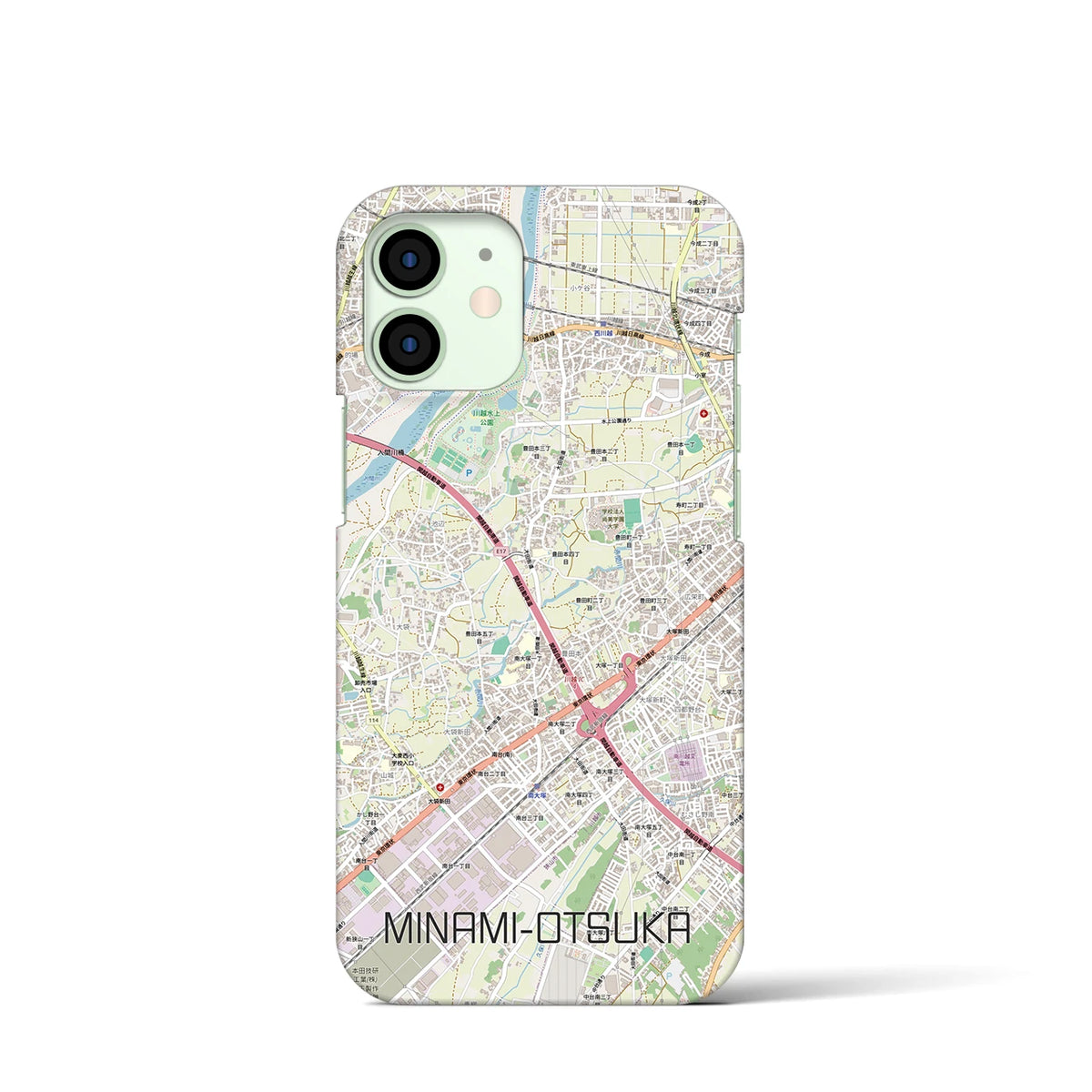 【南大塚（埼玉県）】地図柄iPhoneケース（バックカバータイプ）