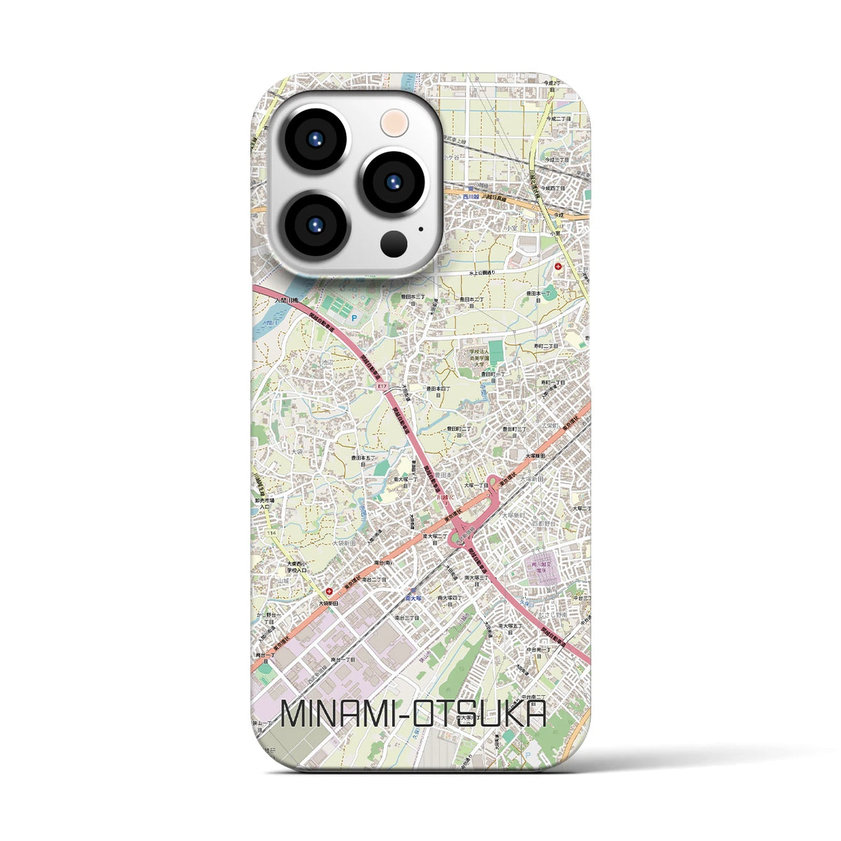 【南大塚（埼玉県）】地図柄iPhoneケース（バックカバータイプ）
