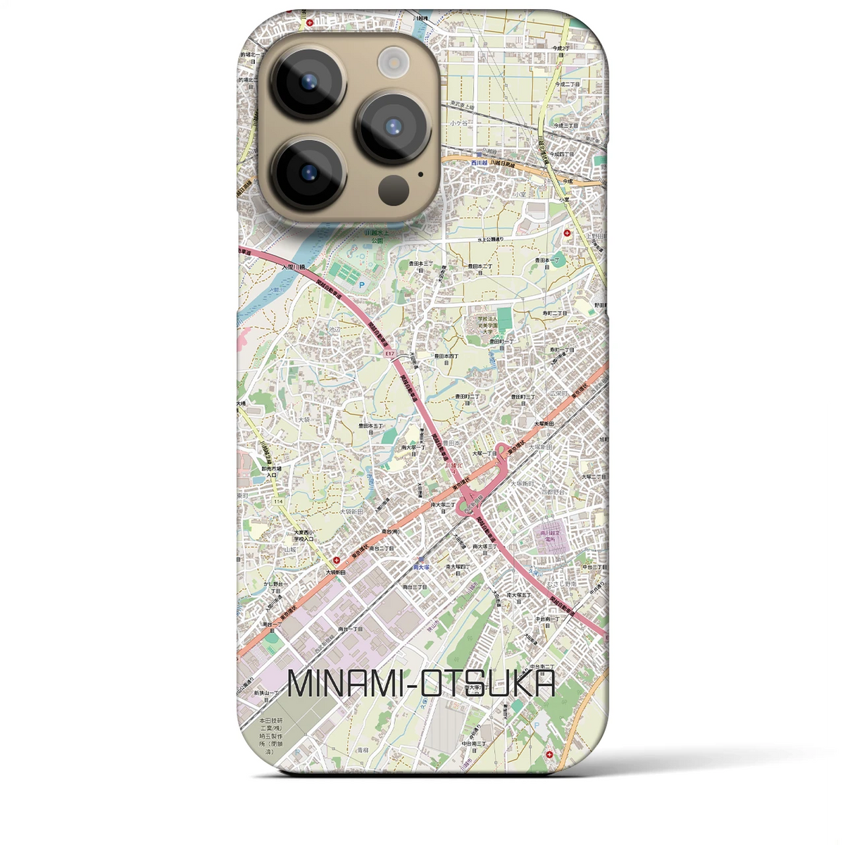 【南大塚（埼玉県）】地図柄iPhoneケース（バックカバータイプ）
