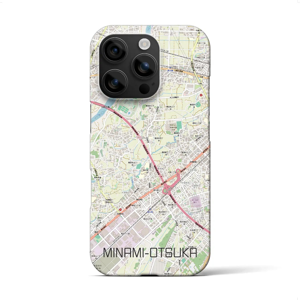 【南大塚（埼玉県）】地図柄iPhoneケース（バックカバータイプ）