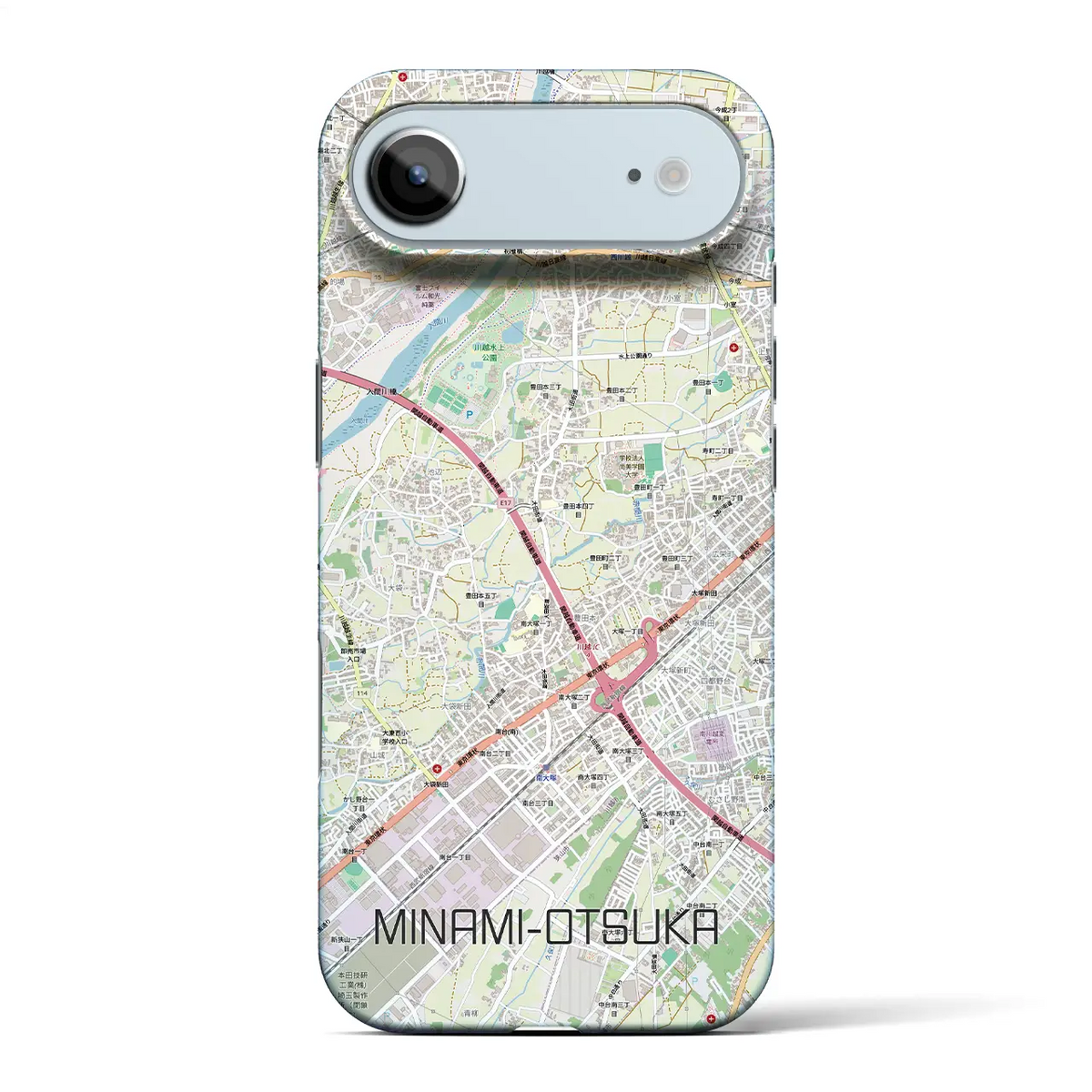 【南大塚（埼玉県）】地図柄iPhoneケース（バックカバータイプ）