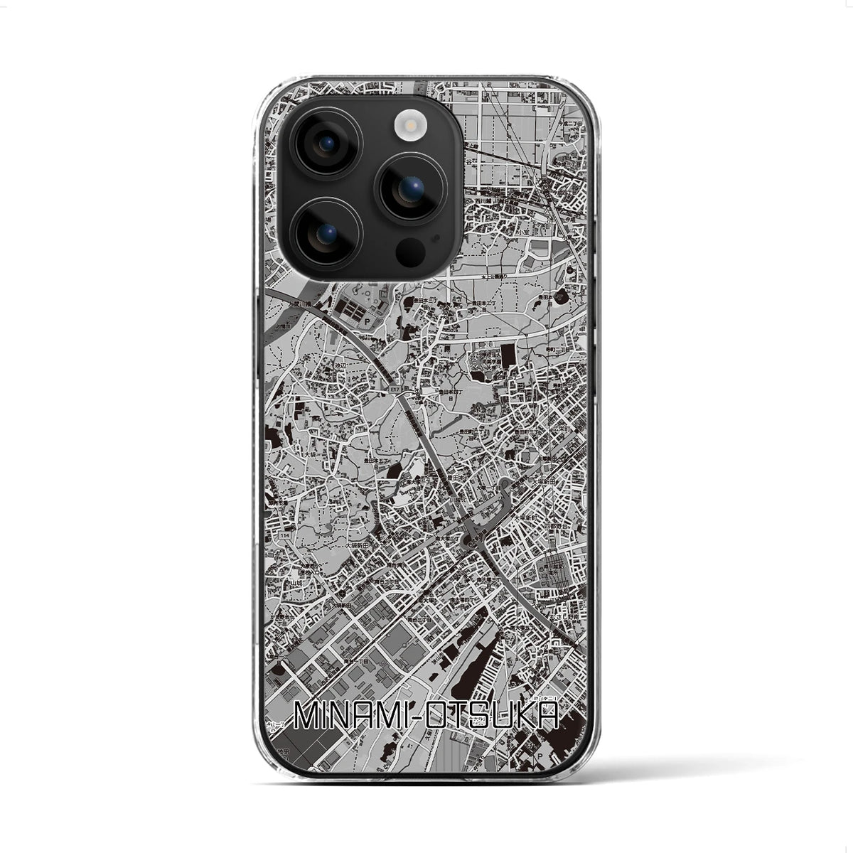 【南大塚（埼玉県）】地図柄iPhoneケース（クリアタイプ）