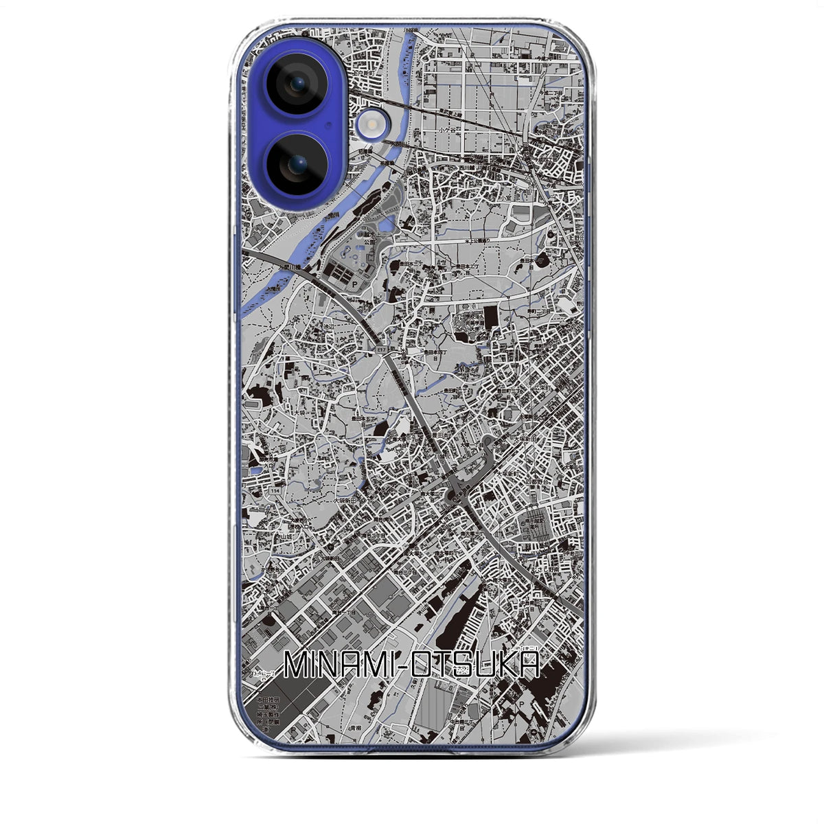 【南大塚（埼玉県）】地図柄iPhoneケース（クリアタイプ）
