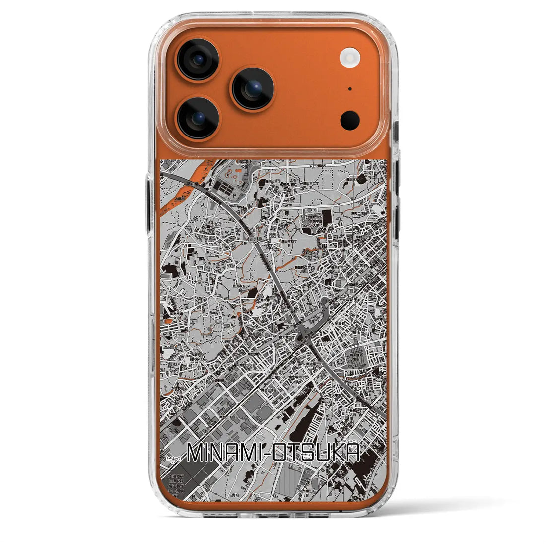 【南大塚(埼玉県)】地図柄iPhoneケース(MagSafeタイプ)モノトーン・iPhone 17 Pro Max 用
