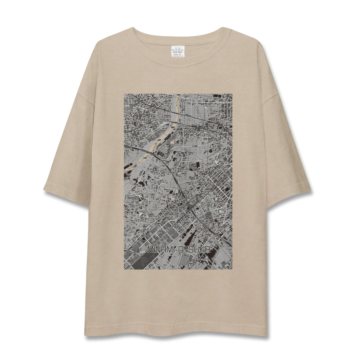 【南大塚（埼玉県）】地図柄ビッグシルエットTシャツ