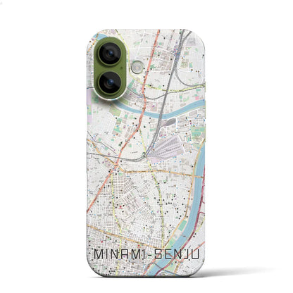 【南千住（東京都）】地図柄iPhoneケース（バックカバータイプ）