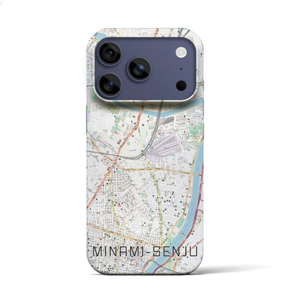 【南千住（東京都）】地図柄iPhoneケース（バックカバータイプ）