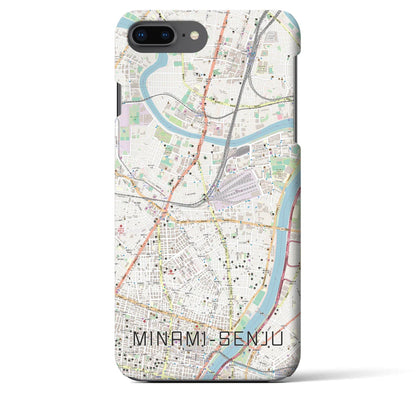 【南千住（東京都）】地図柄iPhoneケース（バックカバータイプ）