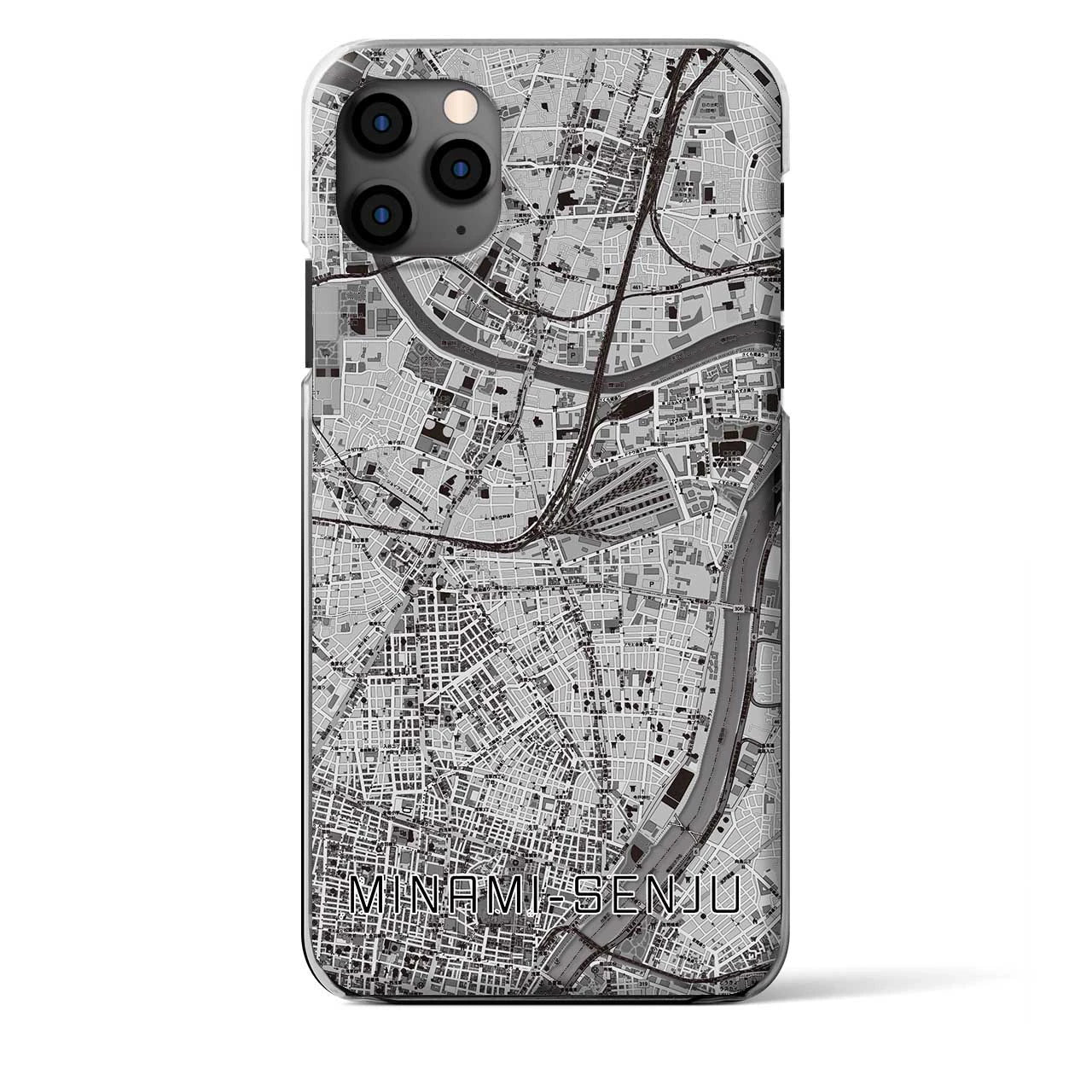 【南千住（東京都）】地図柄iPhoneケース（クリアタイプ）