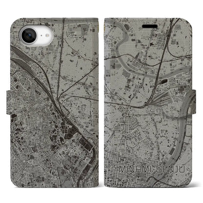 【南千住（東京都）】地図柄iPhoneケース（手帳タイプ）