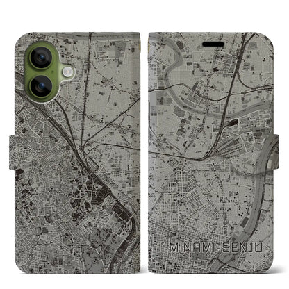 【南千住（東京都）】地図柄iPhoneケース（手帳タイプ）