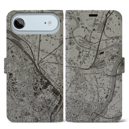 【南千住（東京都）】地図柄iPhoneケース（手帳タイプ）