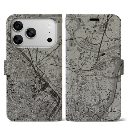 【南千住（東京都）】地図柄iPhoneケース（手帳タイプ）