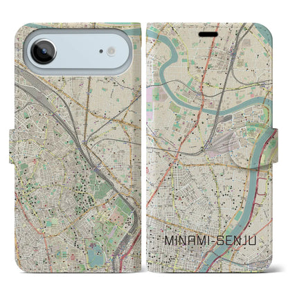 【南千住（東京都）】地図柄iPhoneケース（手帳タイプ）