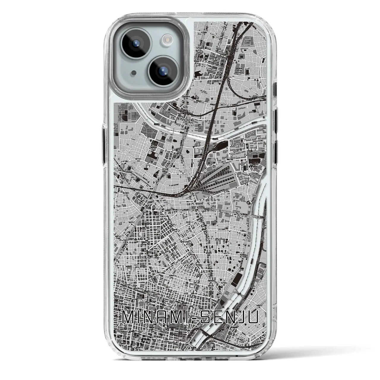 【南千住（東京都）】地図柄iPhoneケース（MagSafeタイプ）