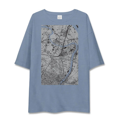 【南千住（東京都）】地図柄ビッグシルエットTシャツ