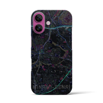 【南千里（大阪府）】地図柄iPhoneケース（バックカバータイプ）