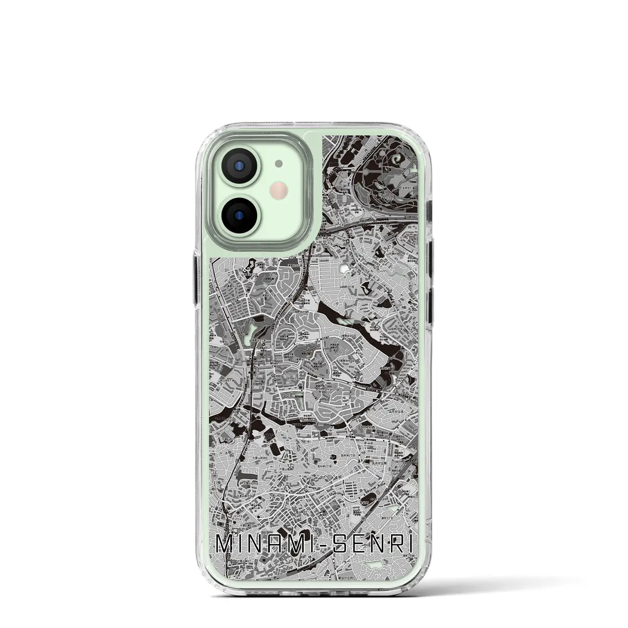 【南千里（大阪府）】地図柄iPhoneケース（MagSafeタイプ）