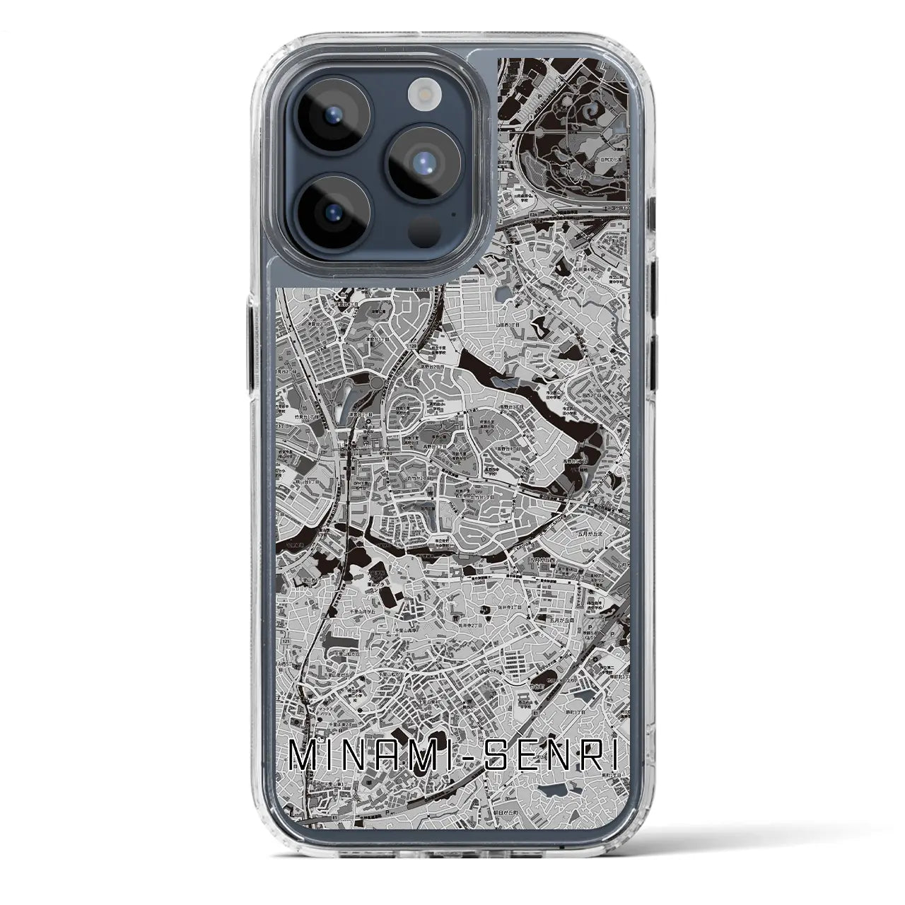 【南千里（大阪府）】地図柄iPhoneケース（MagSafeタイプ）