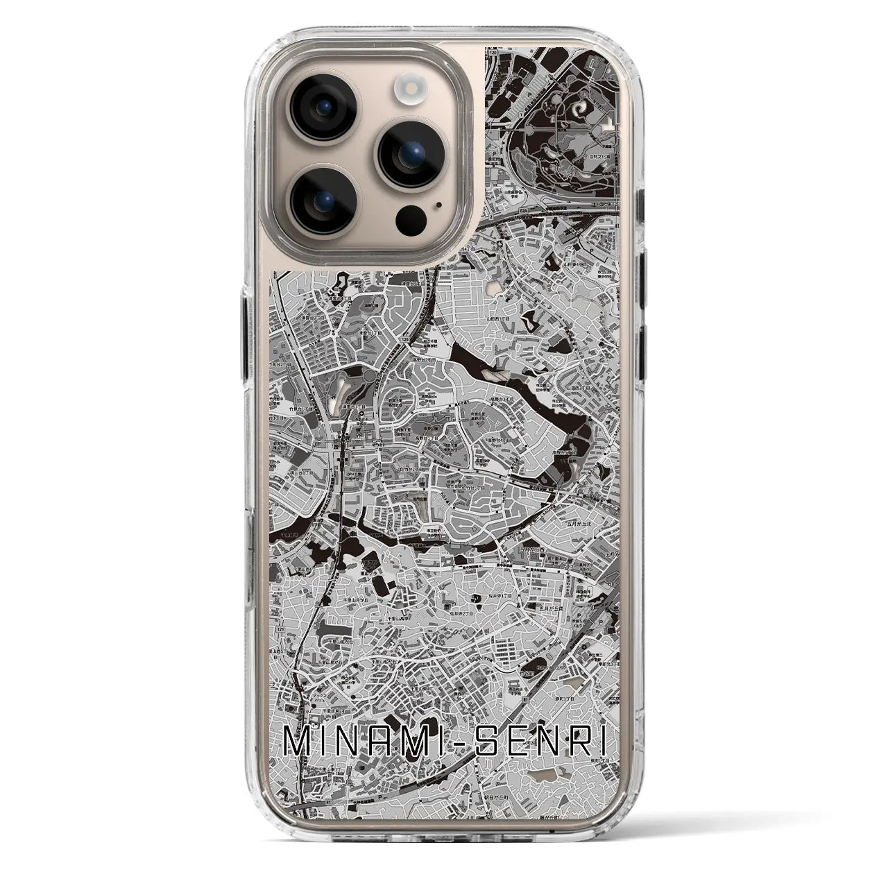 【南千里（大阪府）】地図柄iPhoneケース（MagSafeタイプ）