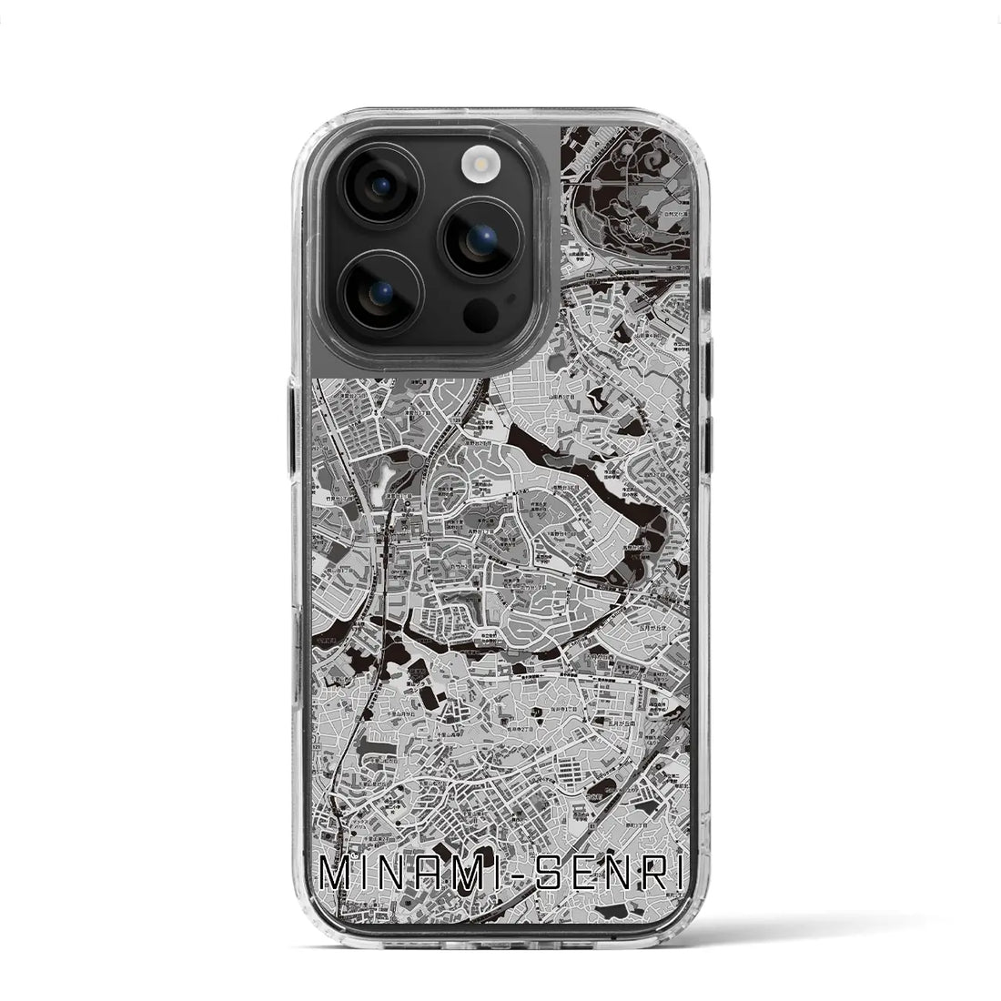 【南千里（大阪府）】地図柄iPhoneケース（MagSafeタイプ）