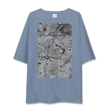 【南千里（大阪府）】地図柄ビッグシルエットTシャツ