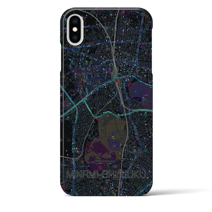 【南新宿（東京都）】地図柄iPhoneケース（バックカバータイプ）