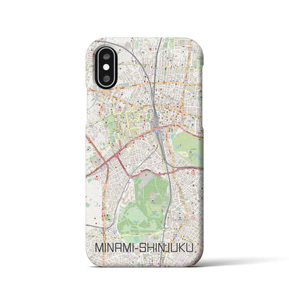 【南新宿（東京都）】地図柄iPhoneケース（バックカバータイプ）