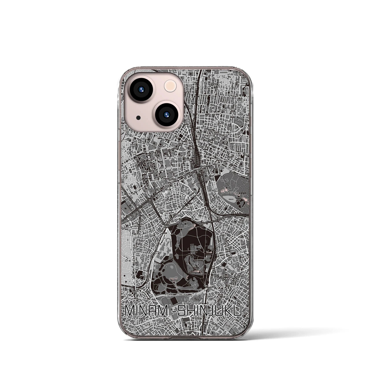 【南新宿（東京都）】地図柄iPhoneケース（クリアタイプ）