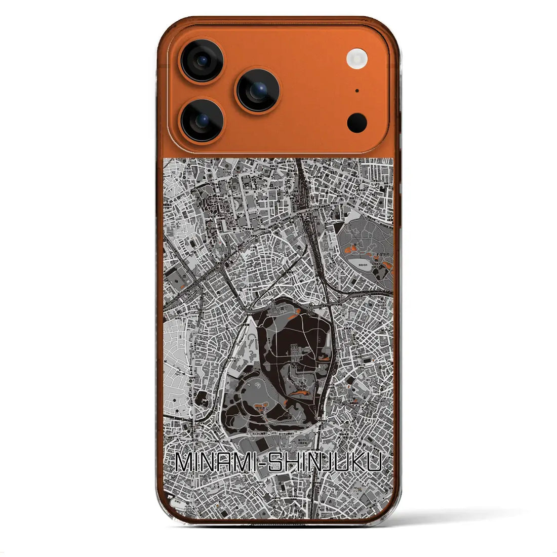 【南新宿（東京都）】地図柄iPhoneケース（クリアタイプ）