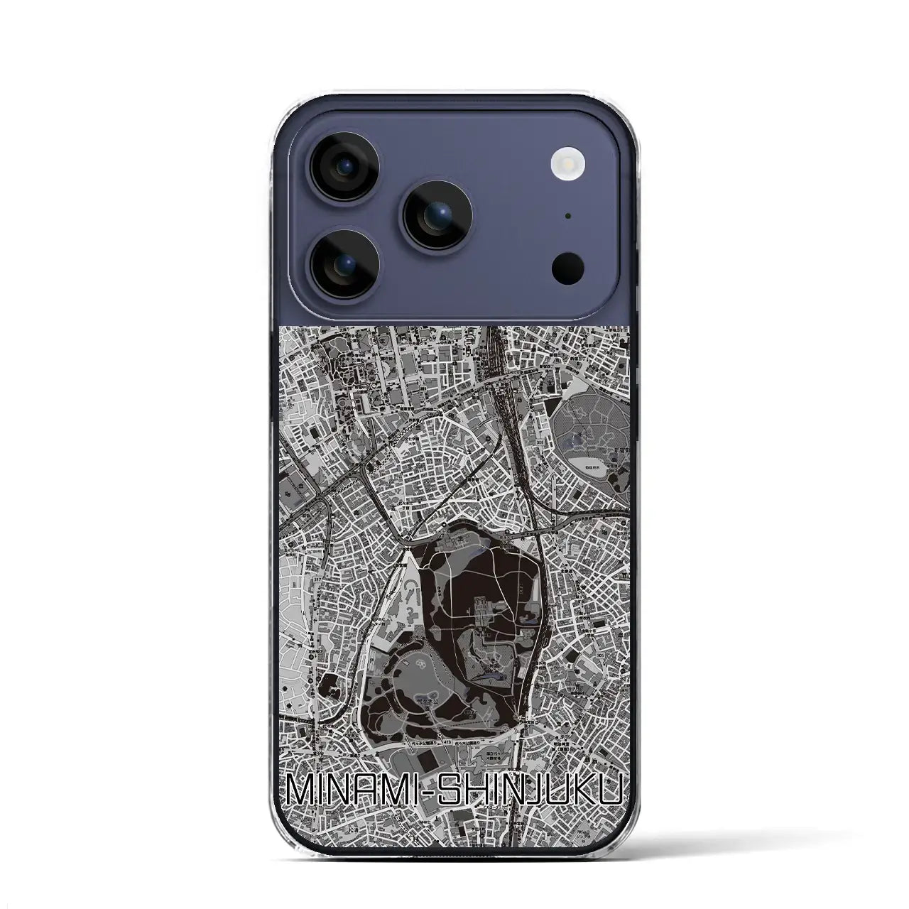 【南新宿（東京都）】地図柄iPhoneケース（クリアタイプ）