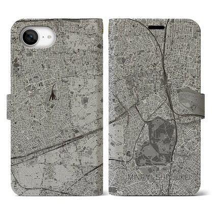 【南新宿（東京都）】地図柄iPhoneケース（手帳タイプ）