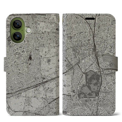 【南新宿（東京都）】地図柄iPhoneケース（手帳タイプ）