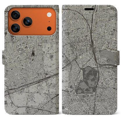 【南新宿（東京都）】地図柄iPhoneケース（手帳タイプ）