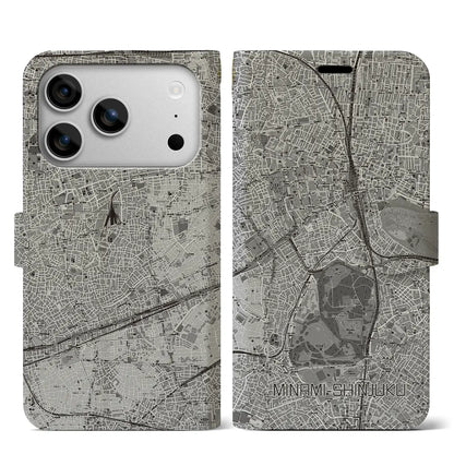 【南新宿（東京都）】地図柄iPhoneケース（手帳タイプ）