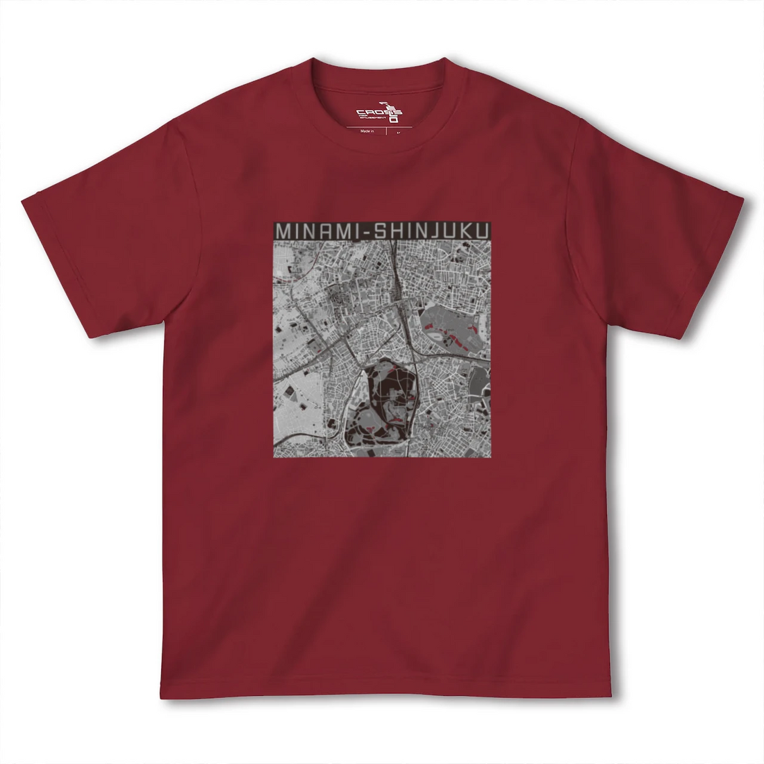 【南新宿(東京都)】地図柄ヘビーウェイトTシャツ