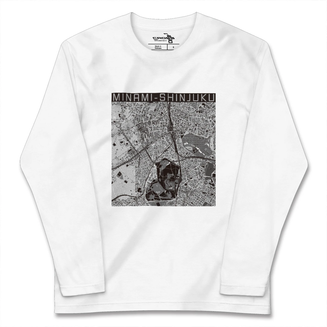 【南新宿(東京都)】地図柄ロングスリーブTシャツ