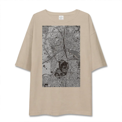 【南新宿（東京都）】地図柄ビッグシルエットTシャツ