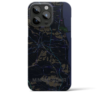 【南相馬（福島県）】地図柄iPhoneケース（バックカバータイプ）