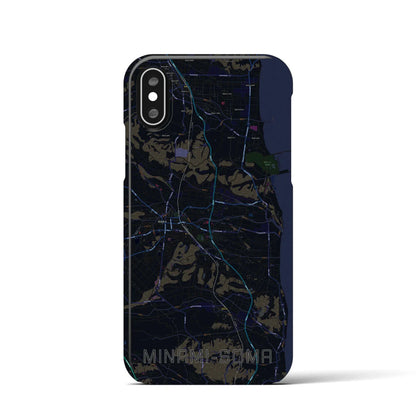 【南相馬（福島県）】地図柄iPhoneケース（バックカバータイプ）