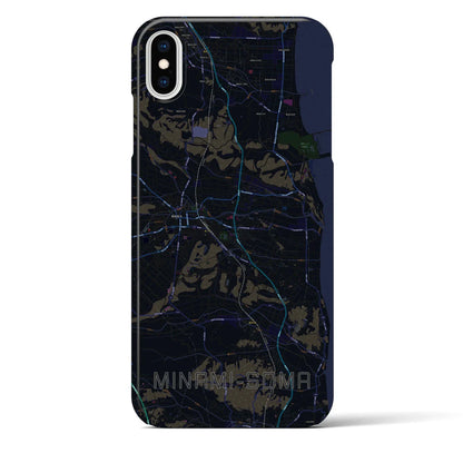 【南相馬（福島県）】地図柄iPhoneケース（バックカバータイプ）