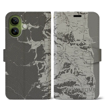 【南相馬（福島県）】地図柄iPhoneケース（手帳タイプ）