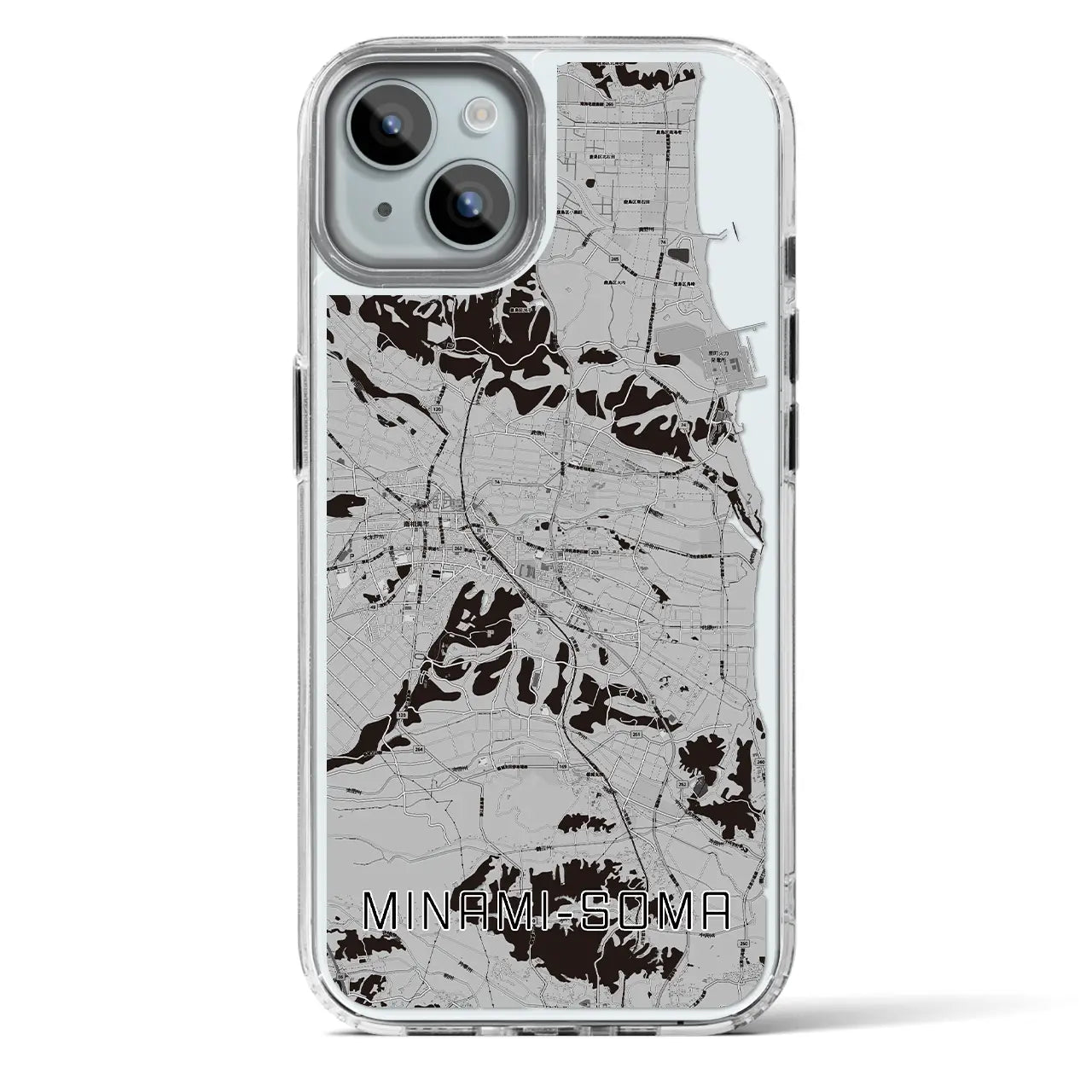 【南相馬（福島県）】地図柄iPhoneケース（MagSafeタイプ）