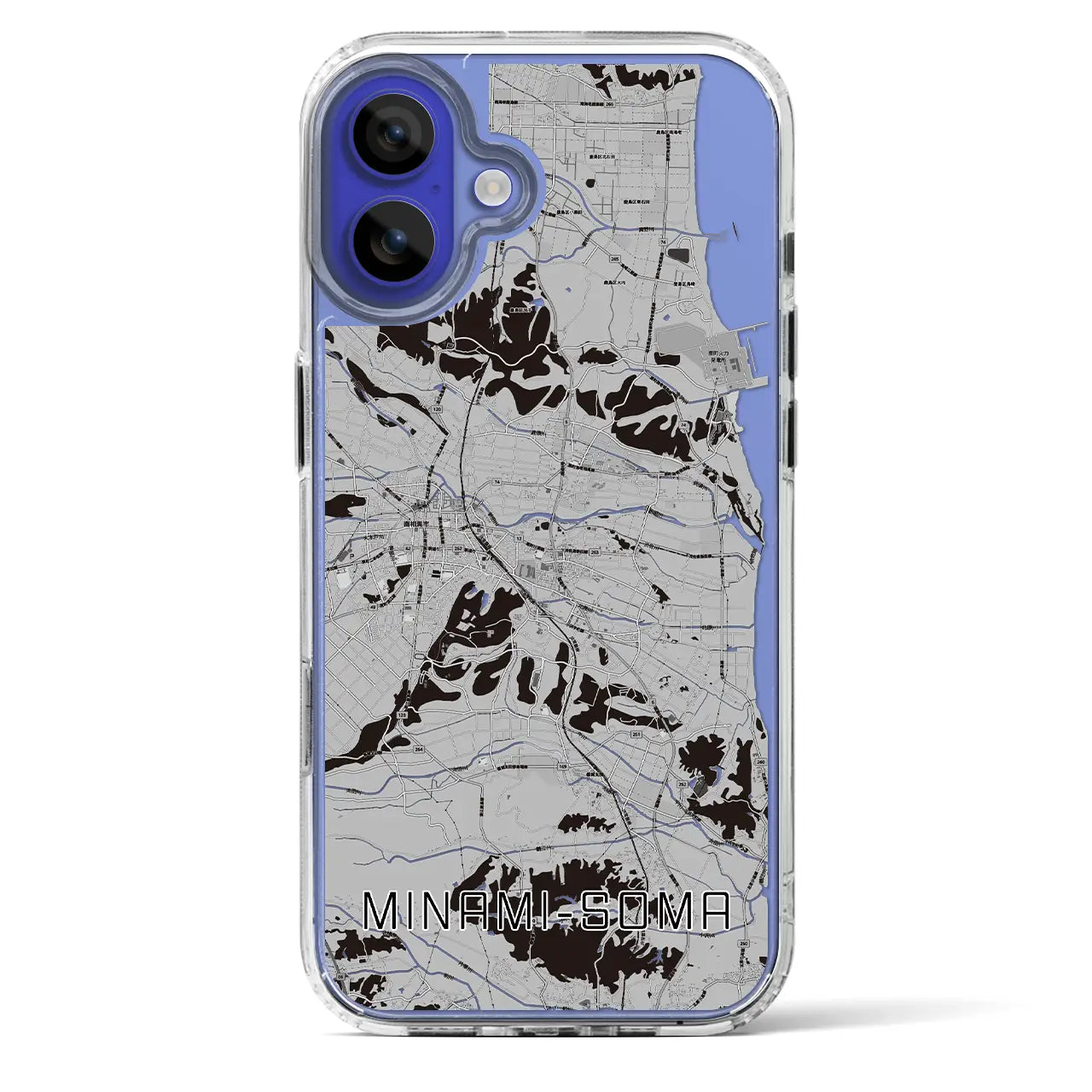 【南相馬（福島県）】地図柄iPhoneケース（MagSafeタイプ）