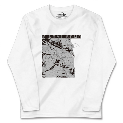 【南相馬（福島県）】地図柄ロングスリーブTシャツ